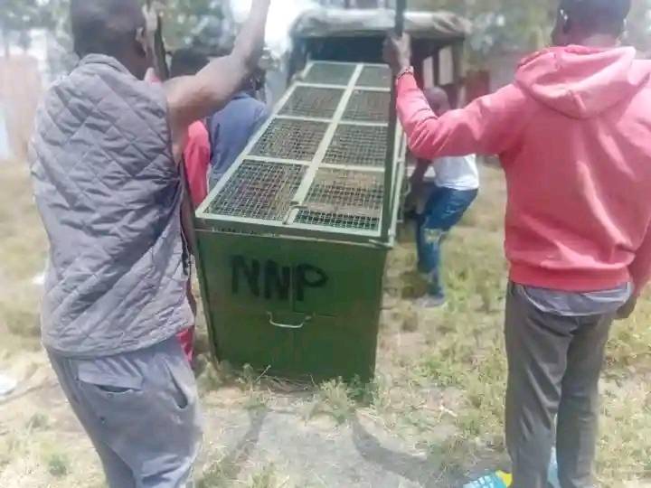 Map of the Nairobi National Park surrounding - Kitengela