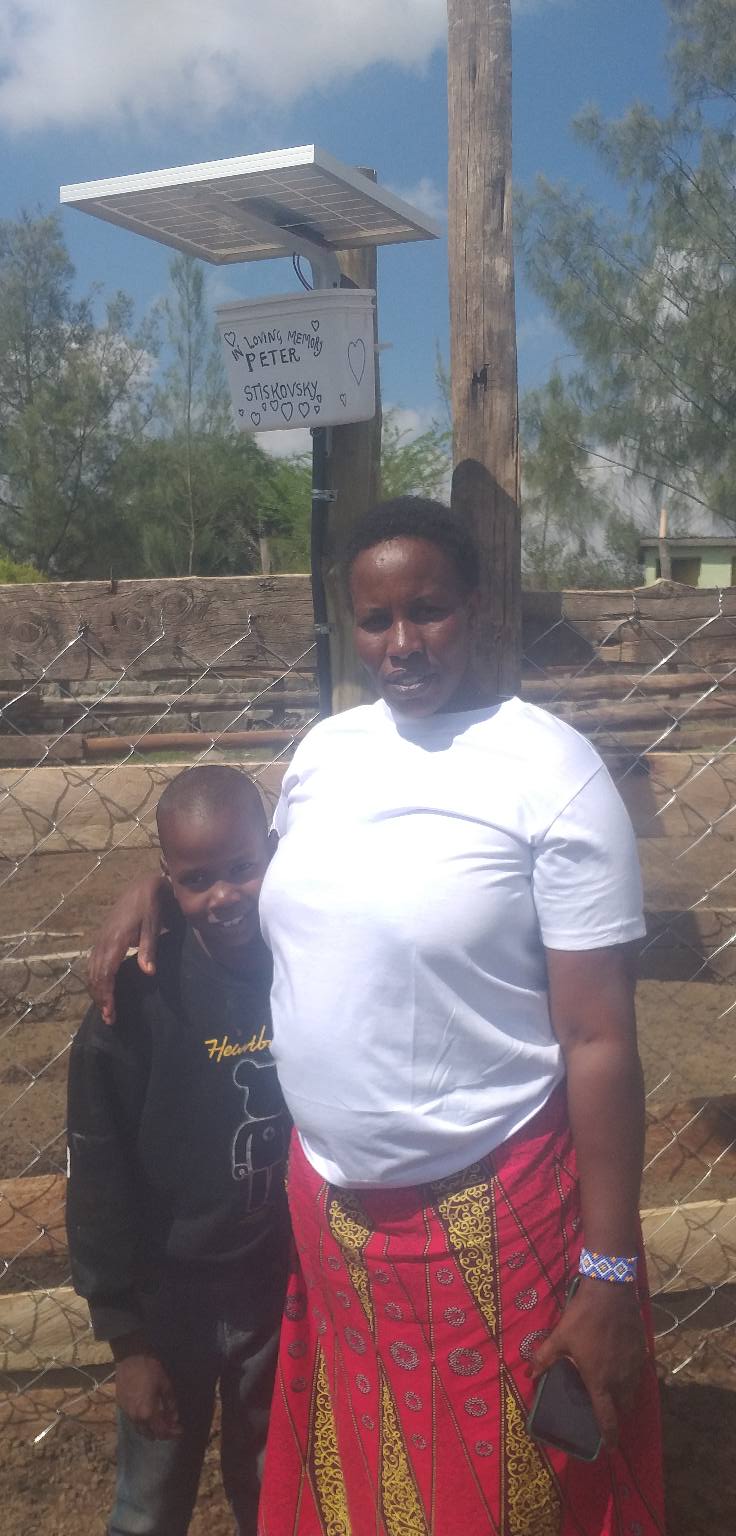 Daniel Matanta Vicky and Felister Lion Light installation