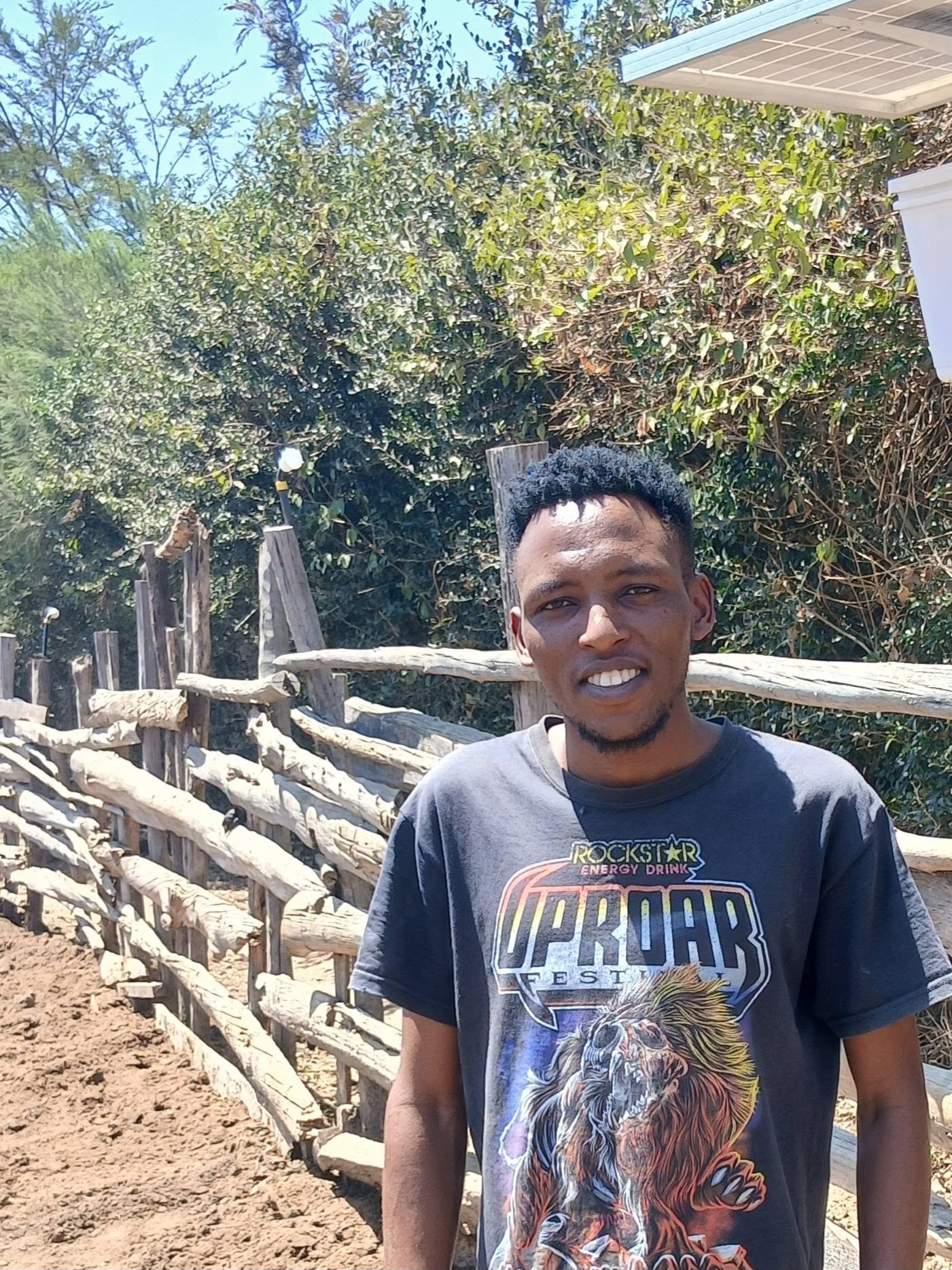 Lion Lights installed at the Hezron Kisemei family homestead