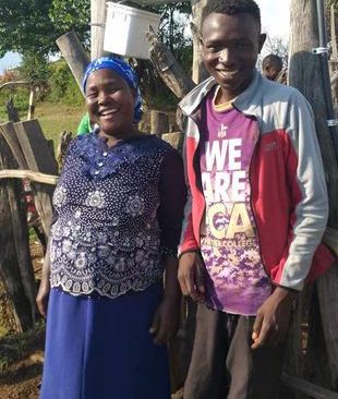 © David Mascall - Denis Olesepe and his sister